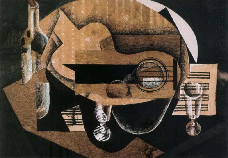 Juan Gris Guitar cup and bottle china oil painting image